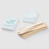 Blauwgroen dolfijnweddenschap voor handhand handwaaier (Niet-gemonteerd)