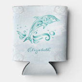 Blauwgroen Dolphin Persoonlijke Koelbox Blikjeskoeler (Voorkant)