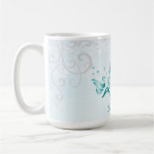 Blauwgroen Dolphin Persoonlijke koffie Mok (Links)