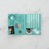 Blauwgroen Dominicaanse Republiek Verjaardagspaspo (Binnen)