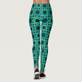 Blauwgroen donut met mint leggings (Achterkant)