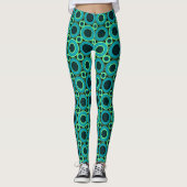 Blauwgroen donut met mint leggings (Voorkant)