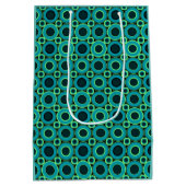 Blauwgroen donut met mint medium cadeauzakje (Achterkant)