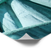 Blauwgroen dop poster (Hoek)