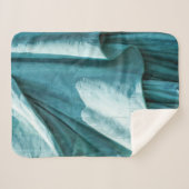 Blauwgroen dop sherpa deken (Voorkant (horizontaal))