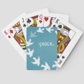 Blauwgroen dove-speelkaarten speelkaarten (Achterkant)