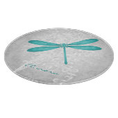 Blauwgroen Dragonfly - Aangepast snijvlak Snijplank (Hoek)