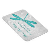 Blauwgroen Dragonfly bewaart de datum magneet (Rechterzijde)