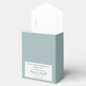 Blauwgroen dragonfly bruiloft bedankdoosjes (Geopend)