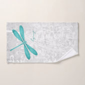 Blauwgroen Dragonfly - Persoonlijke badhanddoeken Bad Handdoek (Handdoek)