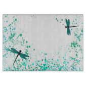 Blauwgroen Dragonfly-snijkaart Snijplank (Voorkant)