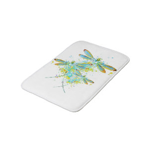 Blauwgroen Dragonfly-spier Badmat