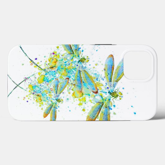 Blauwgroen Dragonfly-spier Case-Mate iPhone Case (Achterkant (horizontaal))