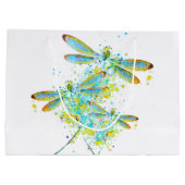Blauwgroen Dragonfly-spier Groot Cadeauzakje (Achterkant)