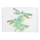 Blauwgroen Dragonfly-spier Kussensloop (Voorkant)