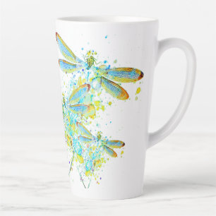 Blauwgroen Dragonfly-spier Latte Mok