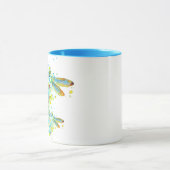 Blauwgroen Dragonfly-spier Mok (Midden)