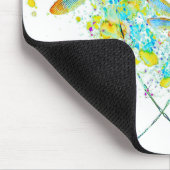 Blauwgroen Dragonfly-spier Muismat (Hoek)