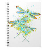 Blauwgroen Dragonfly-spier Notitieboek (Voorkant)