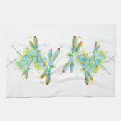 Blauwgroen Dragonfly-spier Theedoek (Horizontaal)