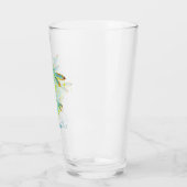 Blauwgroen Dragonfly-splaatstgenoemden gepersonali Glas (Links)