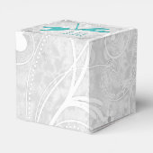 Blauwgroen Dragonfly Weddenbox Bedankdoosjes (Achterkant)