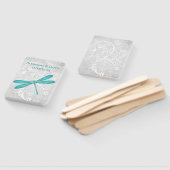 Blauwgroen Dragonfly Weddenschap voor handhand Handwaaier (Niet-gemonteerd)