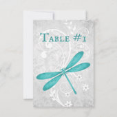 Blauwgroen Dragonfly-weduwentabel Kaart (Achterkant)