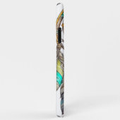 Blauwgroen Dreamcatcher Mystical Boho Feathers en Case-Mate iPhone Case (Achterkant/rechts)