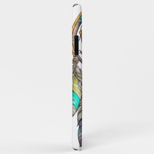 Blauwgroen Dreamcatcher Mystical Boho Feathers en  Case-Mate iPhone Case (Achterkant/rechts)