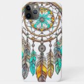 Blauwgroen Dreamcatcher Mystical Boho Feathers en  Case-Mate iPhone Case (Achterkant)