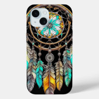 Blauwgroen Dreamcatcher Mystical Boho Feathers en