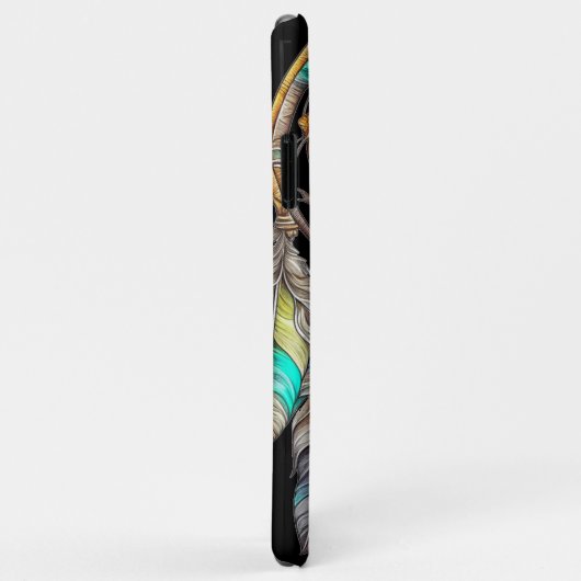 Blauwgroen Dreamcatcher Mystical Boho Feathers en  Case-Mate iPhone Case (Achterkant/rechts)