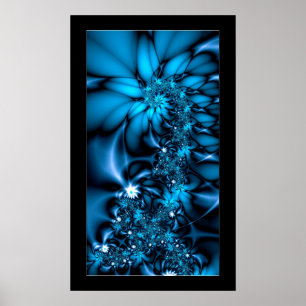 Blauwgroen dromen poster