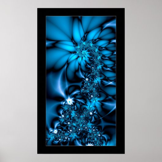Blauwgroen dromen poster (Voorkant)
