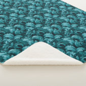 Blauwgroen dromen Sherpa Blanket Sherpa Deken (3/4)