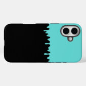 Blauwgroen druipend slijm Case-Mate iPhone case (Achterkant (horizontaal))