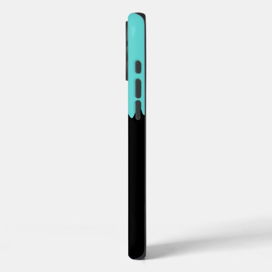 Blauwgroen druipend slijm Case-Mate iPhone case (Achterkant / Links)