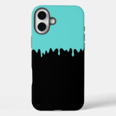 Blauwgroen druipend slijm Case-Mate iPhone case (Achterkant)