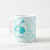 Blauwgroen Dueling Banjos Koffiemok (Voorkant links)