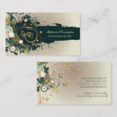 Blauwgroen duiven in nood afstuderen contactkaartje (Voorkant / Achterkant)