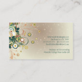 Blauwgroen duiven in nood afstuderen contactkaartje (Achterkant)