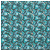Blauwgroen edelstenen stof (Swatch)