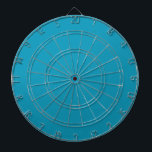 Blauwgroen (effen kleur) dartbord<br><div class="desc">Blauwgroen (effen kleur)</div>