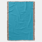 Blauwgroen (effen kleur) deken (Voorkant Verticaal)