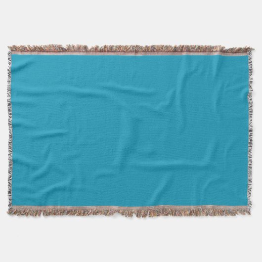 Blauwgroen (effen kleur) deken (Voorkant)
