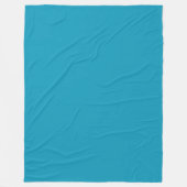 Blauwgroen (effen kleur) fleece deken (Voorkant)