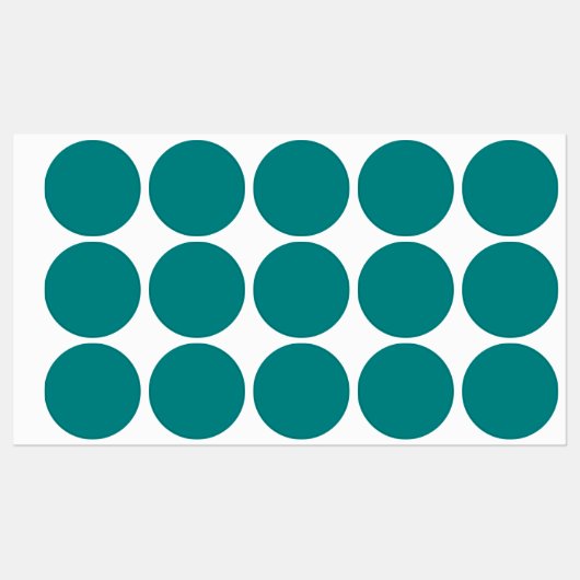 Blauwgroen effen kleur | Klassiek | Elegant Labels (Vel)