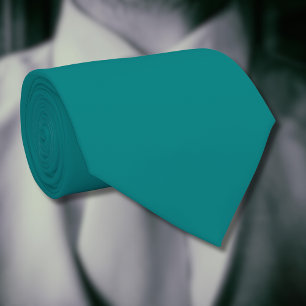 Blauwgroen effen kleur   Klassiek   Elegant Stropdas