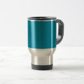 Blauwgroen (effen kleur) reisbeker (Voorkant rechts)